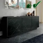 Sideboard with 3 doors and lacquered and laminated structure Made in Italy - Ferrara Viadurini