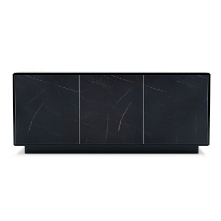 Sideboard with 3 doors and lacquered and laminated structure Made in Italy - Ferrara Viadurini