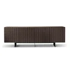 Sideboard with 4 Doors in MDF Covered in Lacquered PVC Made in Italy - Dorotea Viadurini