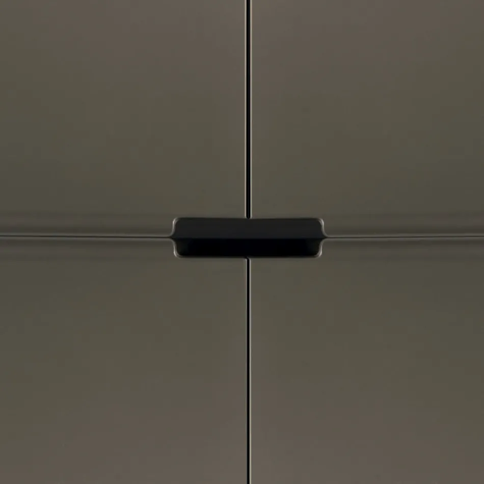 Sideboard with Mdf Structure and Base with Central Foot Made in Italy Viadurini