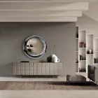 Indoor Sideboard with 4 Checkered Doors Made in Italy - Elisabetta Viadurini