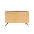 Lounge Sideboard with 2 or 3 Doors in Natural Ash Finish Made in Italy - Zehra