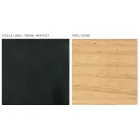 Lounge Sideboard with 4 Doors in Natural Ash Finish Made in Italy - Melek Viadurini