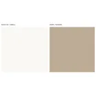 Lounge Sideboard with 4 Doors in White Glass and Mink Finish Made in Italy - Eva Viadurini