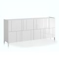 Lounge sideboard with 4 silk-screened doors Made in Italy - Aringa