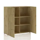 Lounge sideboard with 2 hinged doors in oak finish - sodium Viadurini