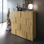 Lounge sideboard with 2 hinged doors in oak finish - sodium Viadurini