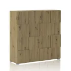Lounge sideboard with 2 hinged doors in oak finish - sodium Viadurini