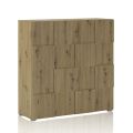 Lounge sideboard with 2 hinged doors in oak finish - sodium