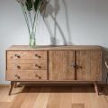 Lounge Sideboard with 2 Doors and 3 Drawers in Recycled Wood - Slide