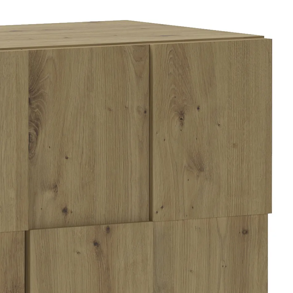 Lounge sideboard with 4 hinged doors and 1 open compartment - Sodium Viadurini