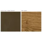 Lounge Sideboard with 4 Doors in Country Knotted Oak Finish - Even Viadurini