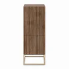 Lounge Sideboard in Veneered Fir Wood Made in Italy - Salerno Viadurini
