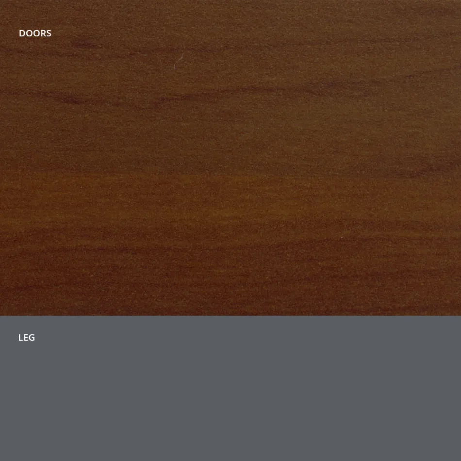 Lounge sideboard in matt wood and HPL laminate Made in Italy - Fiorenza Viadurini