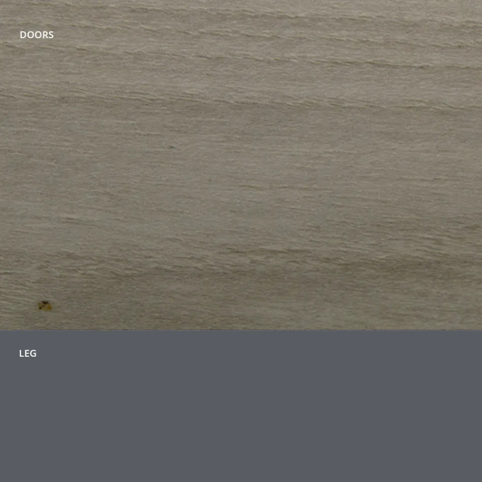 Lounge sideboard in matt wood and HPL laminate Made in Italy - Fiorenza Viadurini