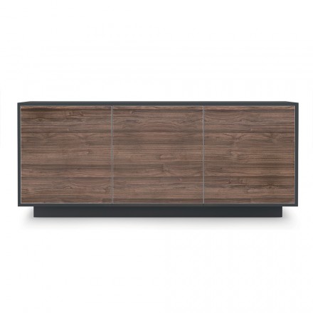 Lounge sideboard in matt wood and HPL laminate Made in Italy - Fiorenza Viadurini