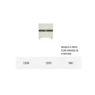 Lounge sideboard in Mdf and 4-legged support Made in Italy - Teresina Viadurini