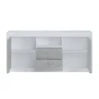 Melamine Lounge Sideboard with 2 Doors and 2 Drawers - Samario Viadurini