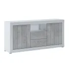 Melamine Lounge Sideboard with 2 Doors and 2 Drawers - Samario Viadurini