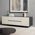 Veneered Sideboard with Methacrylate Legs Made in Italy - Frank