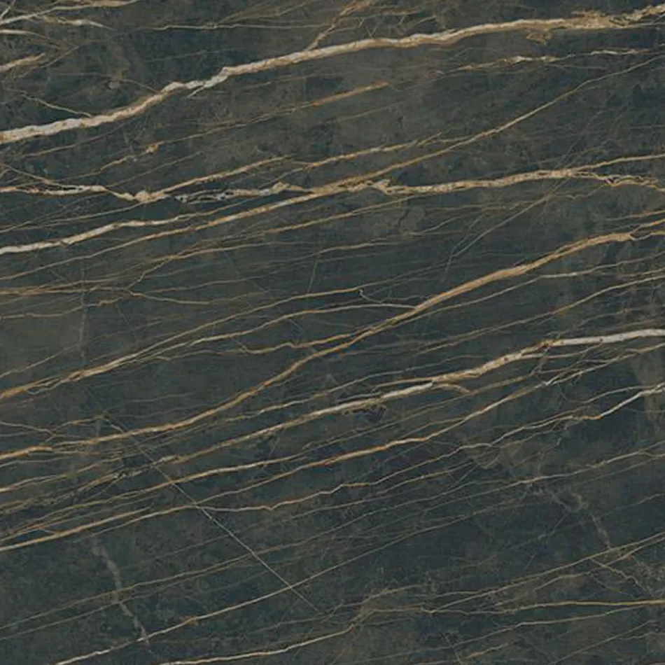 Wooden Sideboard 3 Doors with Slanted Edge and Ceramic Top - Mondolfo Viadurini