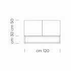 Sideboard in Canaletto Walnut Veneer Made in Italy - Salerno Viadurini