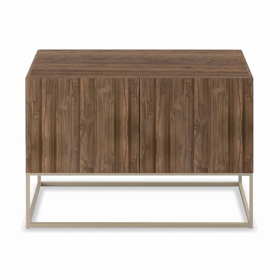 Sideboard in Canaletto Walnut Veneer Made in Italy - Salerno Viadurini