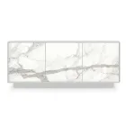 Sideboard in Lacquered Wood with 2 or 3 Ceramic Doors Made in Italy - Fiorenza Viadurini