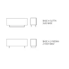 Sideboard in melamine with 3 oak doors and mirror Made in Italy - Romina Viadurini