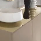 Madia in Melamine and Mdf with Laminate Inserts Made in Italy - Gordita Viadurini