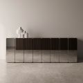 Modern Mirrored Wooden Sideboard with an Elegant Design Made in Italy - Ester