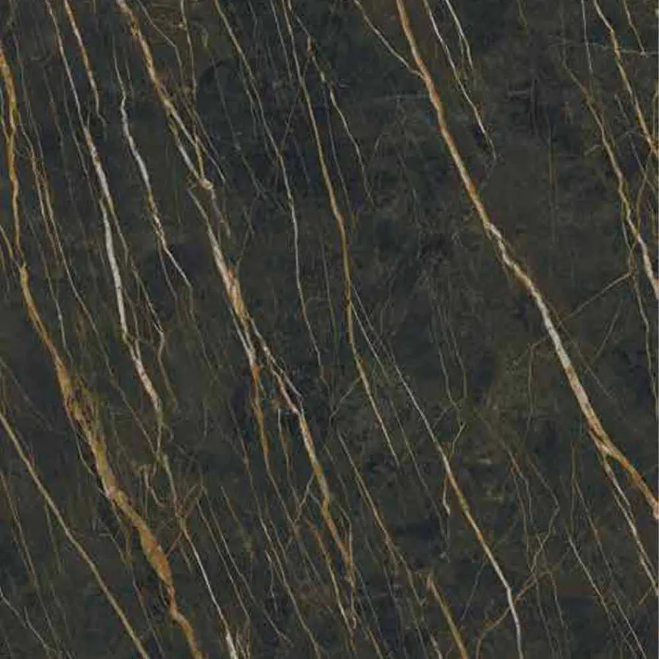 Modern Sideboard on Smoked Glass Wheels and Ceramic Top Made in Italy - Sciocca Viadurini