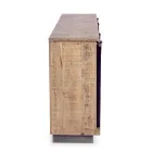 Lounge Sideboard in Mango Wood and Steel with 2 Doors and 3 Drawers - Sinfony Viadurini