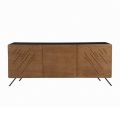 Lounge Sideboard in Mdf with 2 or 3 Door Engravings Made in Italy - Elegance