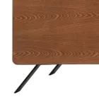 Lounge sideboard Mdf structure and solid wood 4 doors Made in Italy - Rosalba Viadurini