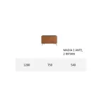 Lounge Sideboard in Mdf and Solid Wood 2 or 3 Doors Made in Italy - Chamber Viadurini