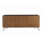Lounge Sideboard in Mdf and Solid Wood 2 or 3 Doors Made in Italy - Chamber Viadurini