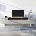 Lounge Sideboard in Grey Mdf with Oak Case Made in Italy - Giuditte