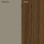 Lounge sideboard in lacquered MDF 3 doors with silk-screened inlays - Saronno Viadurini