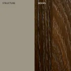 Lounge sideboard in lacquered MDF 3 doors with silk-screened inlays - Saronno Viadurini