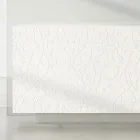 Lounge sideboard in White Lacquered Mdf with Bas-relief Made in Italy - Acqua Viadurini