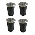 2W Outdoor Round Led Ground Spotlight in 316 Stainless Steel, 4 Pieces - Solina