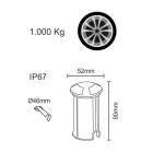 2W Stainless Steel Recessed Outdoor Led Marker 4 Pieces - Elisir Viadurini