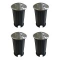 4-Piece Recessed Stainless Steel LED Spotlight Marker - Elisir