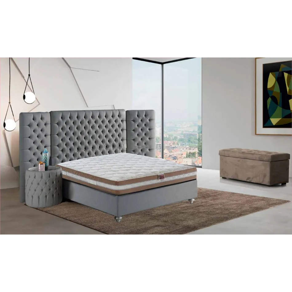 Mattress One and a Half in Memory Xform 25 cm high Made in Italy - Charcoal Viadurini