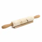 Marble Rolling Pin with Wooden Handles Made in Italy - Senni Viadurini