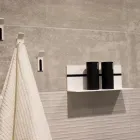 White Corian Wall Shelf L 35 or L 60 cm Made in Italy Quality - Elono Viadurini