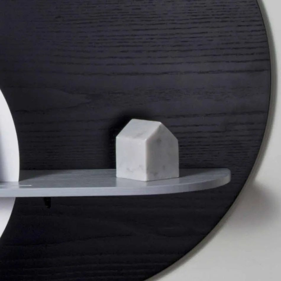 Design Shelf in Varnished Multilayer Composed of Modular Panels - Livia Viadurini