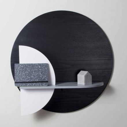 Design Shelf in Varnished Multilayer Composed of Modular Panels - Livia Viadurini