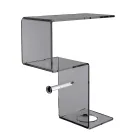 Bathroom Shelf with Roll Holder and Toilet Brush Holder Made in Italy - Scrooge Viadurini